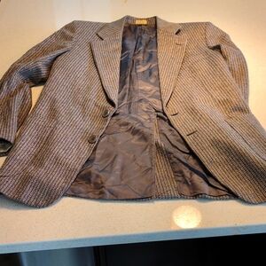 100% Italian Silk Stitched Suit Jacket Blazer